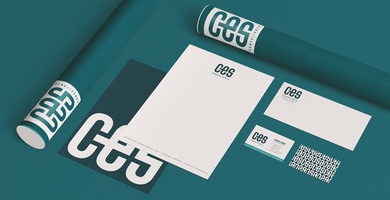 CES Consulting branded stationery by Jacober Creative