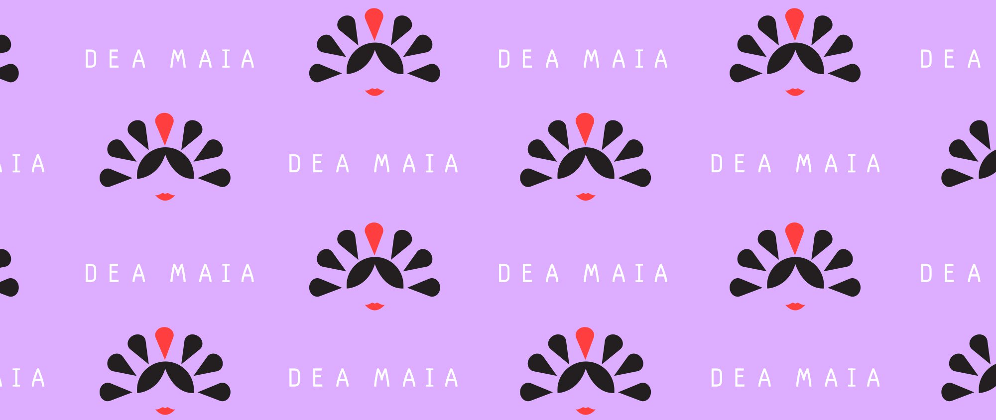 Dea Maia branding pattern by Jacober Creative