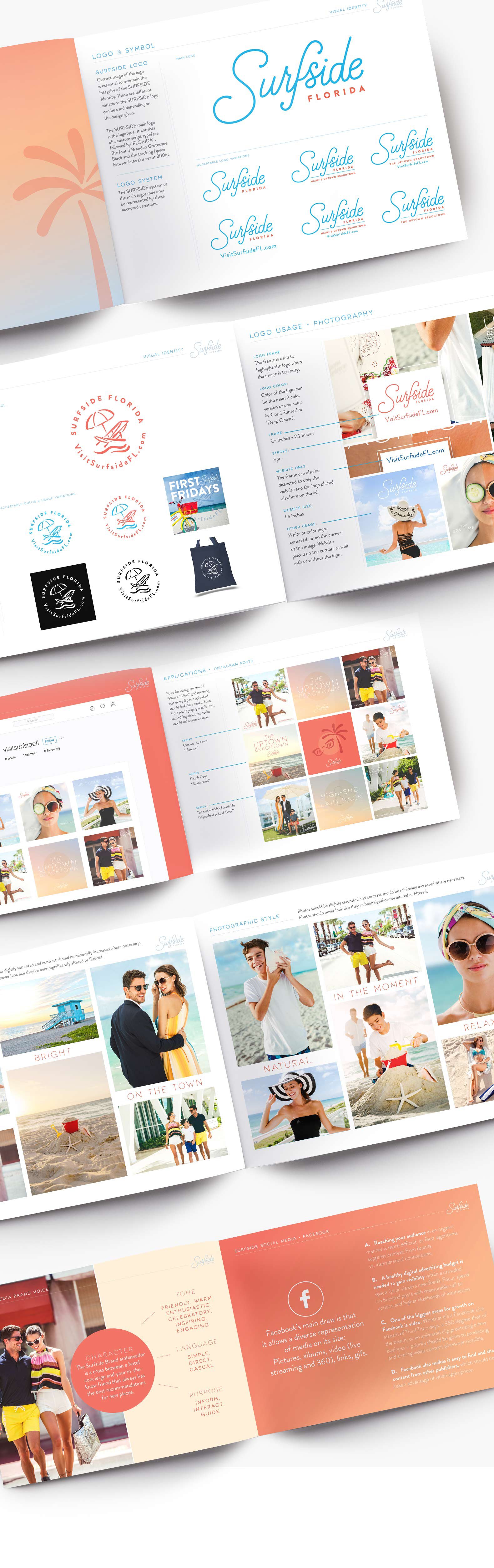 Jacober Creative Identity and Campaign for the Town of Surfside Florida - Photo of branding guidelines