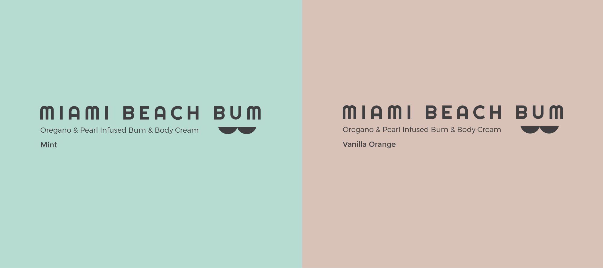 Miami Beach Bum Label Mint and Vanilla Orange